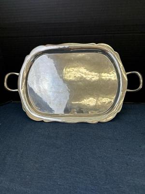Lot 1315 Sterling silver tray by P Lopez G