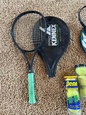 RACQUETS AND TENNIS BALLS