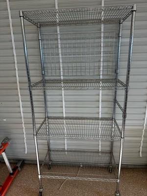 Lot 1356 wire Rolling rack