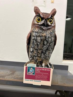 Lot 1402 Plastic great horned owl