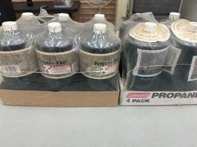 Lot 1412 4 pack Coleman propane