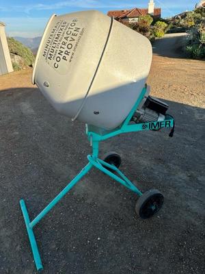 Lot 1327 Imer Electric Cement Mixer