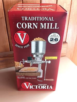 NEW Victoria Traditional Corn Grinder with high hopper
