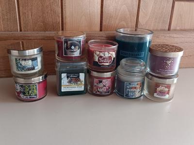 10 New miniature scented candles