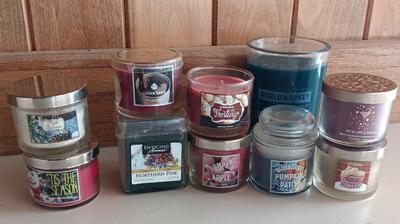 10 New miniature scented candles