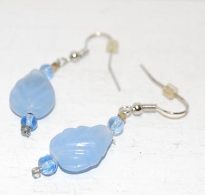 Blue Acrylic Style Pierce Earrings