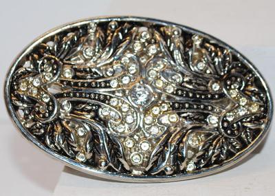 Deep Embossed Graphic Design Belt Buckle 3 1/2" x 2" Oval