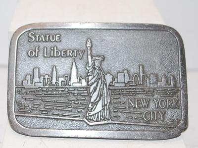 "Statue of Liberty" Belt Buckle "Hit" Brand 3 1/4" x 2" Rect.