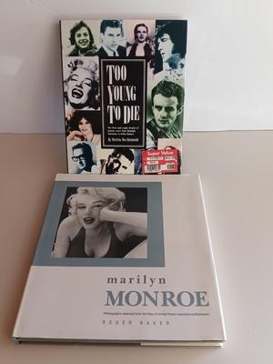 Two hardback books - Marilyn Monroe - Too young to Die & Photographs from the file of United Press International