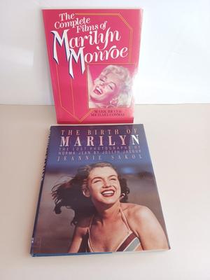 Two Marilyn Monroe collectible books - The complete films of & The birth of Marilyn