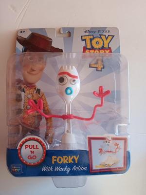New in package - Disney PIXAR Toy Story 4 Pull 'N go FORKY With wacky action.