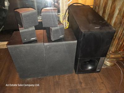 5-piece BOSE surround sound speaker set
