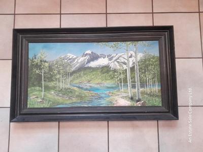 Large Original framed and signed artwork - Loveland artist Donna Colhour "ASPEN WILDERNESS" 43"