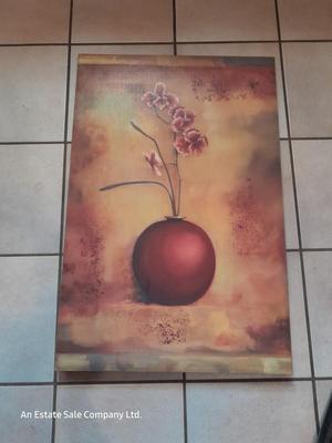 Large canvas Floral Impression Print originally By Louise Montillio