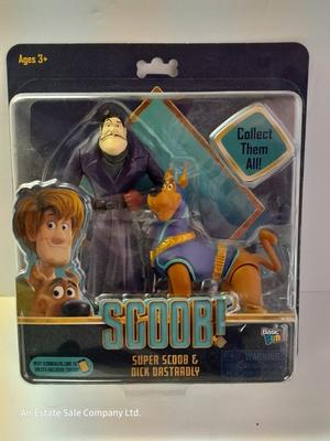 New in the package Scooby-Doo Super Scoob & Dick Dastardly figures