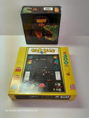 New & sealed Pac Man puzzle and Glow in the dark 100-piece mini puzzles
