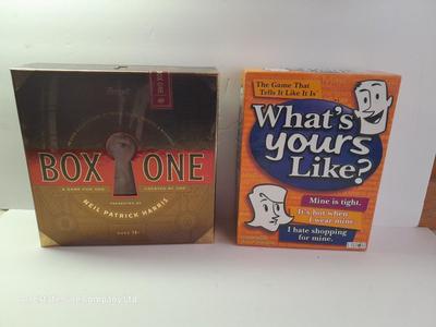Board Games - What's yours Like - Theory Box One A game for one created by one