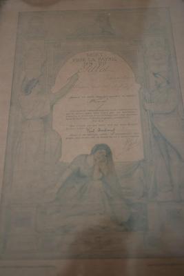 French WW1 Memorabilia from 1914 Mort Pour La Patrie War Remembrance