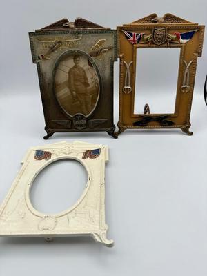 WW1 Cast Iron Picture Frames. (5 total)
