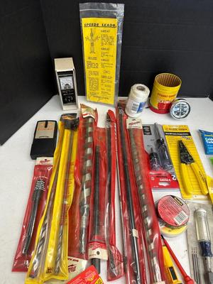 Lot 2001. Tools and Stewart-Warner Portable Hand Tachometer in Tin