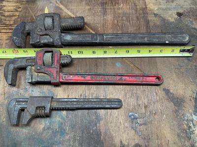 Pipe Wrench Lot