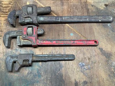 Pipe Wrench Lot