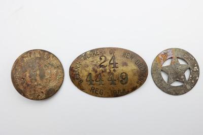 Vintage New Orleans Badges - Dated 1934 & 1954 (3)