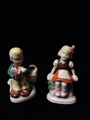 OCCUPIED JAPAN BOY AND GIRL FIGURINES