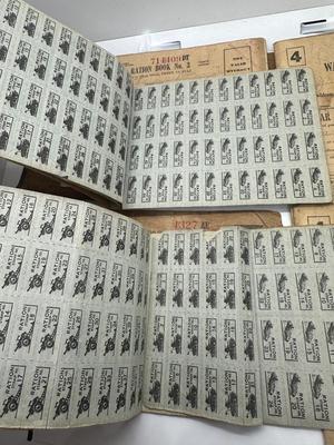 War Ration Pouch w/ Eight Ration Books