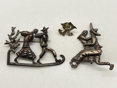 LOT 316J: Sterling Pins/Brooches - 29.14 GTW