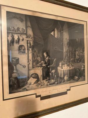 Framed Picture (Chemist In David Geniers Laboratory)