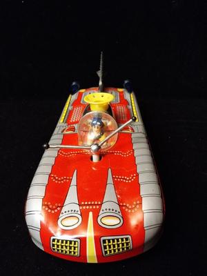 VINTAGE TIN LITHO BATTERY OPERATED SPACE CAR