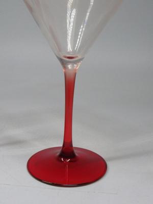 Vintage Arc France Art Deco Handmade Crystal Martini Barware Glasses