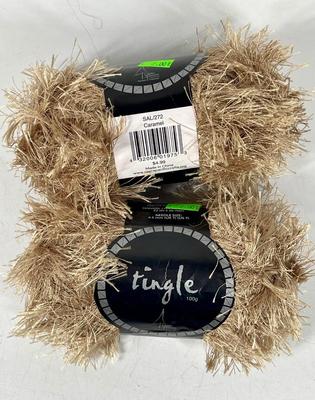 Tingle Caramel Yarn - 2 Skeins