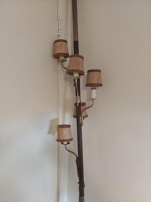 Retro Five-Bulb Compression Pole Lamp (BS-JS)