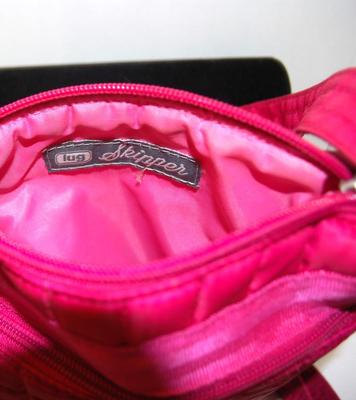 "Lug " Brand Red Quilted Style Purse 9" x 7"