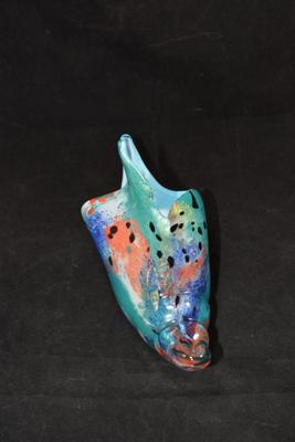 Vintage MURANO Art Glass Shell w/ Crack AS IS