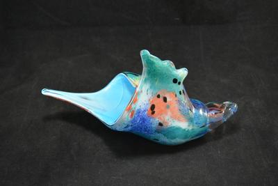 Vintage MURANO Art Glass Shell w/ Crack AS IS