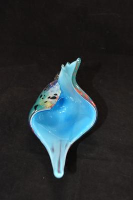Vintage MURANO Art Glass Shell w/ Crack AS IS