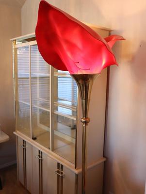 Vintage Rose Lamp - Repainted