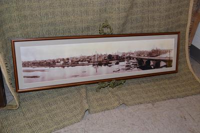 Very Vintage Framed Photograph, New Brunswick, NJ-1930â€™s 48â€x11.5â€