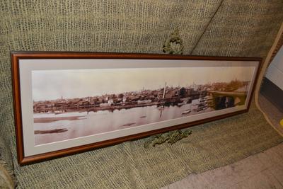 Very Vintage Framed Photograph, New Brunswick, NJ-1930â€™s 48â€x11.5â€