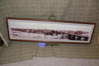 Very Vintage Framed Photograph, New Brunswick, NJ-1930â€™s 48â€x11.5â€