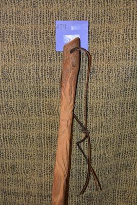 Very Nice Hand-Carved Walking Stick RAH â€™99 67â€