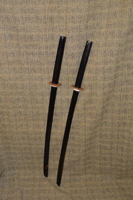 Set of 2 Wooden BOKUTO Practice Katanas 40.5â€