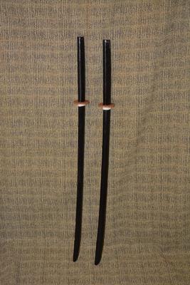 Set of 2 Wooden BOKUTO Practice Katanas 40.5â€