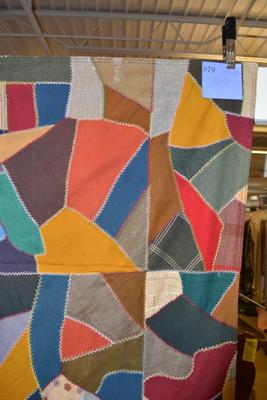Small Vintage Crazy Quilt 66â€x41â€