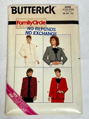 Vintage Butterick Women's Jacket Sewing Patterns
