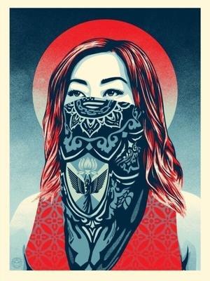 Obey Giant Shepard Fairey Just Future Rising Art Print Signed Poster 18x24â€ MINT