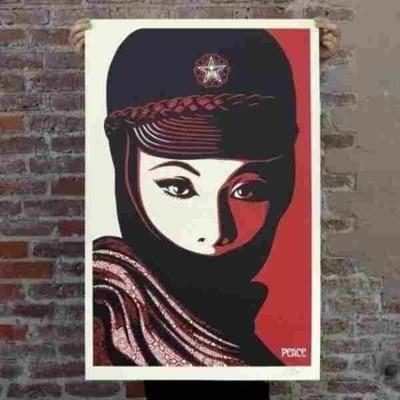Shepard Fairey Mujer Fatale Print Poster Signed Obey Giant